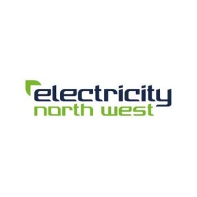 Graphic image showing the logo of the organisation Electricity North West.