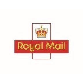 Graphic image showing the logo of Royal Mail.