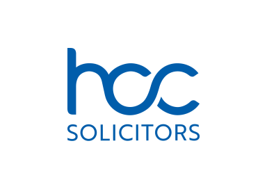A text-based graphic image showing the logo of HCC Solicitors.