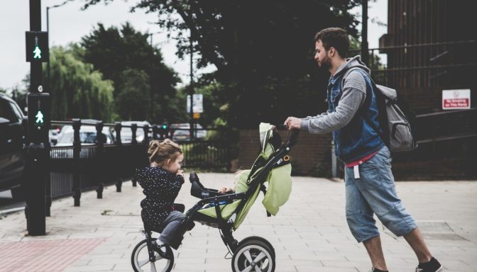 Shutterstock 1605650638 dad with pushchair EDITORIAL USE ONLY 1200x800px