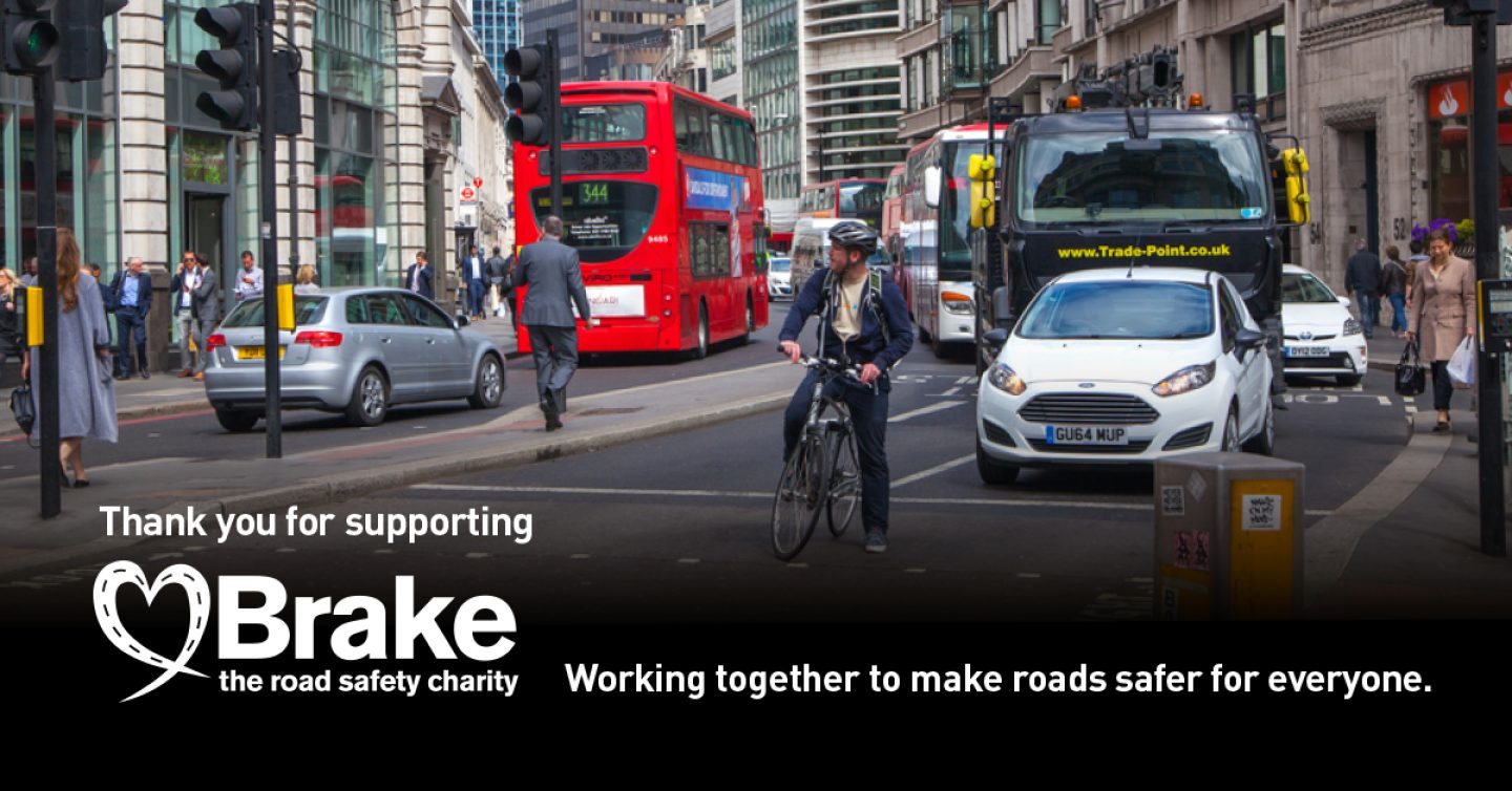 London traffic thank you rectangle